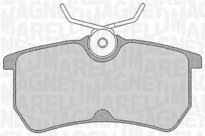 MAGNETI MARELLI 363916060253 -  Комплект тормозных колодок, дисковый тормоз